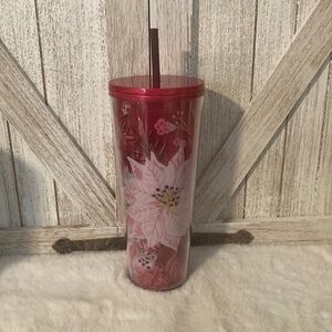 Starbucks 2022 Christmas Enchanted Forest Floral Tumbler